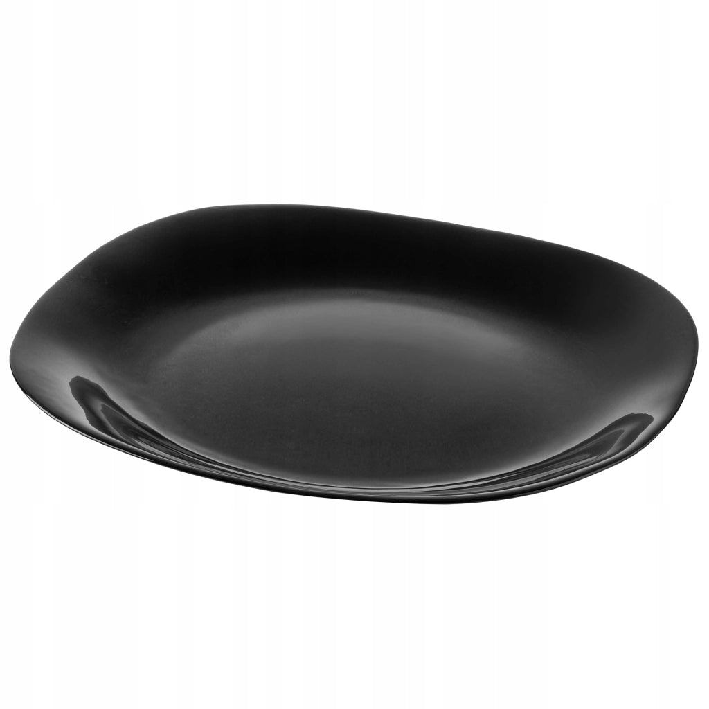 Set di 6 piatti piani KADAX da 28 cm, colore nero.