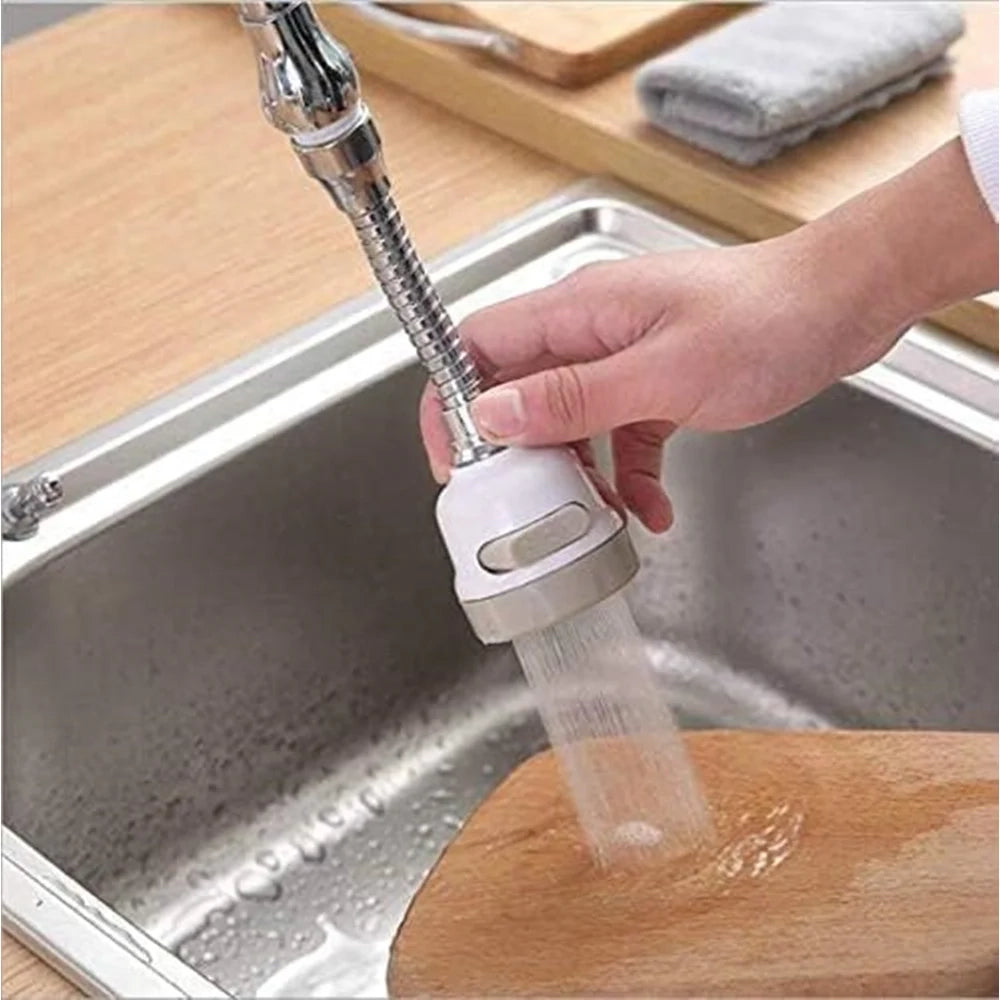 Trade Shop - Aeratore Rubinetto Cucina Regolabile Adattatore Doccetta Girevole Spruzzatore Anti-schizzi -