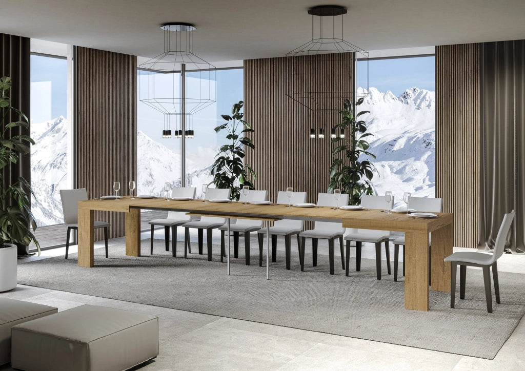 Tavolo Allungabile 140/400x90x77 cm Roxell Quercia Natura