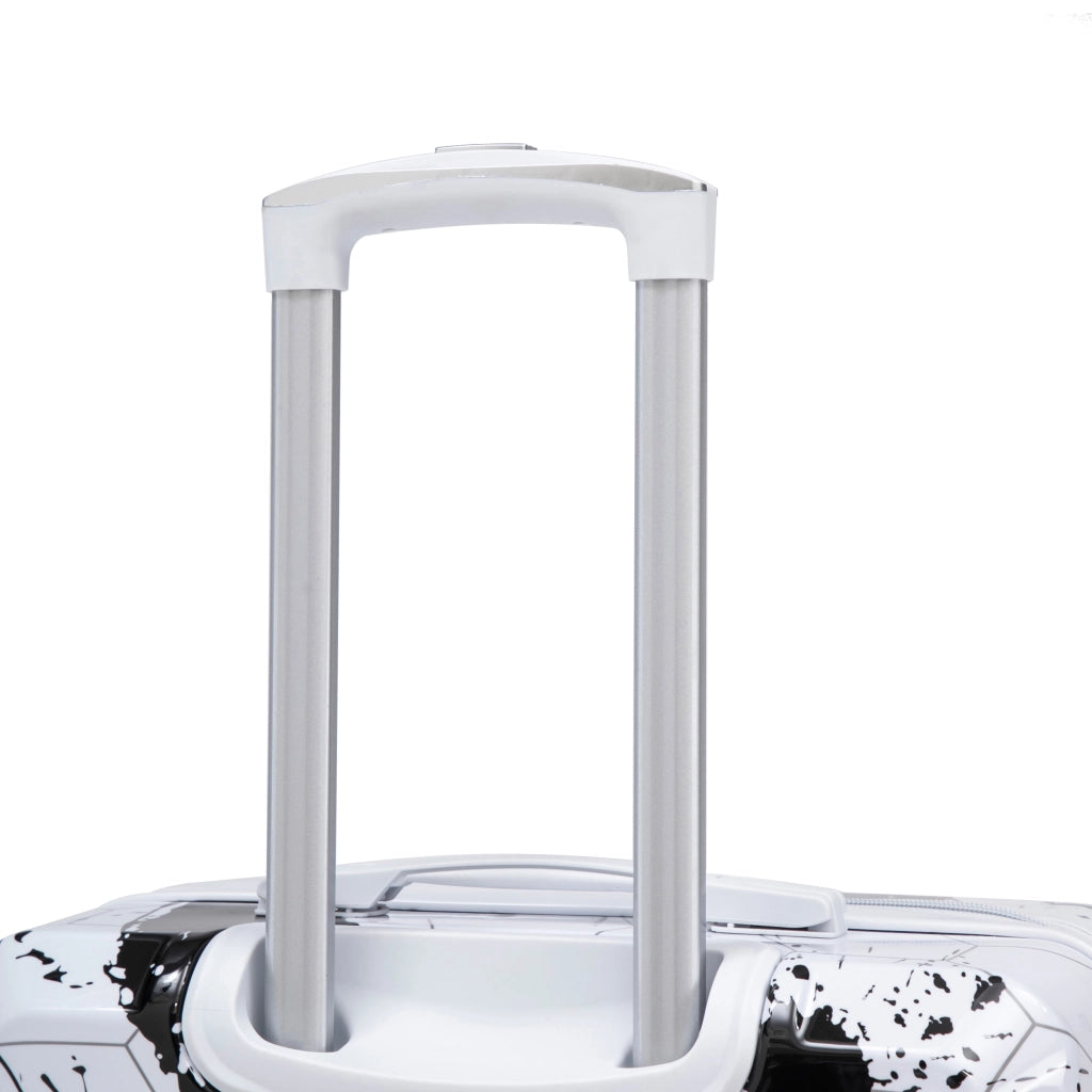 Valigia rigida 20 pollici con ruote spinner 360 gradi e lucchetto a combinazione in PC nera 39 × 23,5 × 56 cm