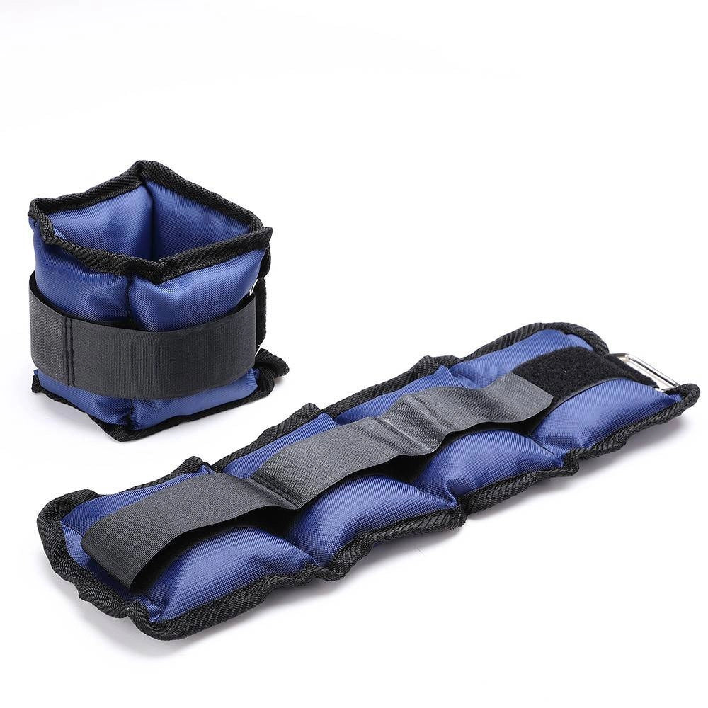Trade Shop - Set 4 Pesi Polsi E Caviglie 3 Kg + 1 Kg Allenamento Palestra Aerobica Fitness -