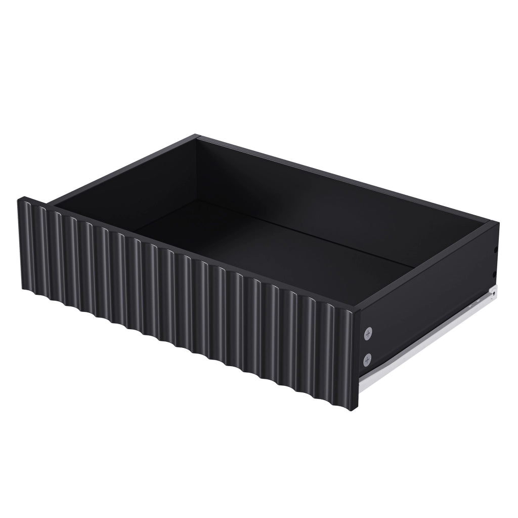 Mobile ingresso con panca; 4 ganci; 2 cassetti e vano contenitore; 100x35x180 cm; nero