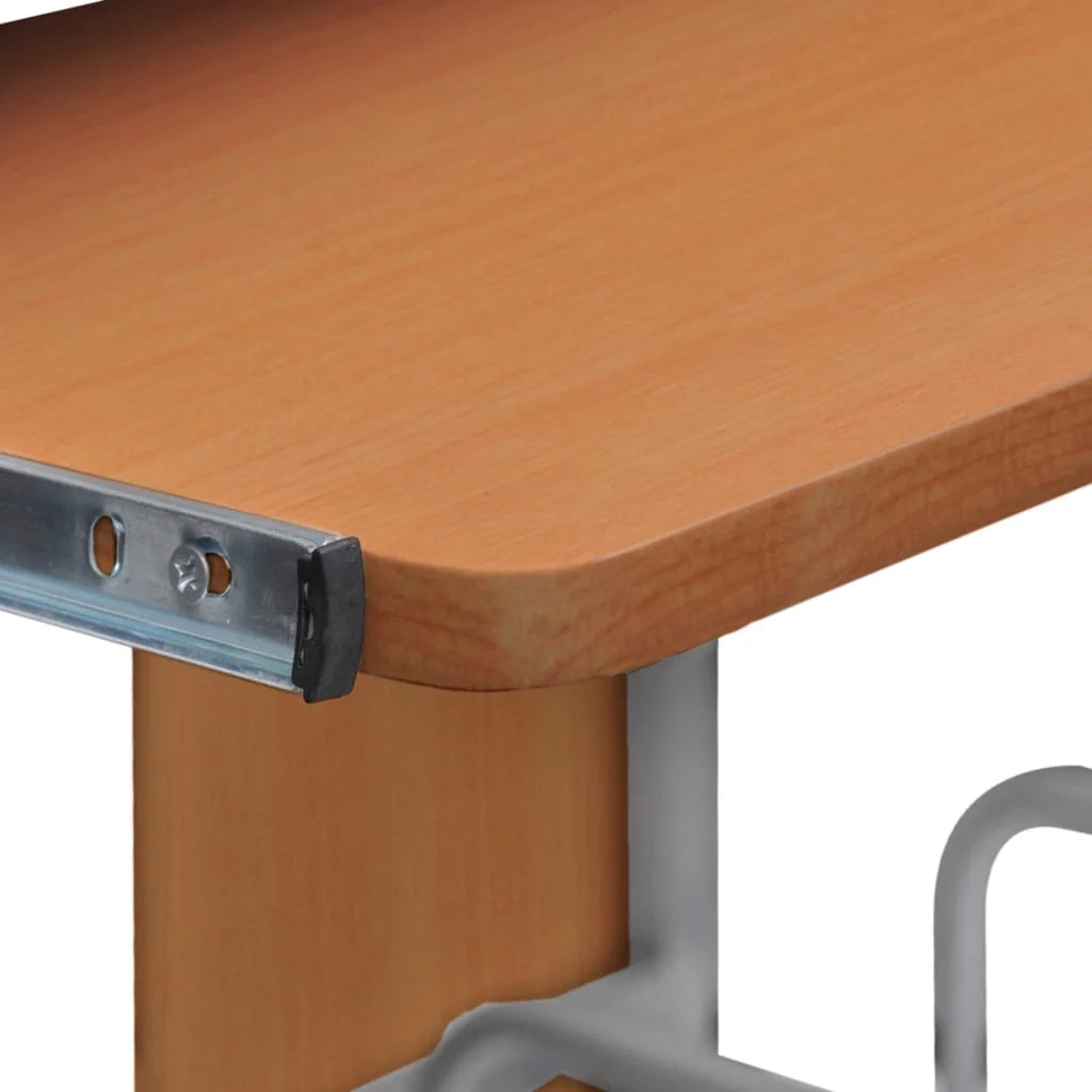 Scrivania per computer postazione di lavoro mobile per computer scrivania per studio 110 x 52 x 88,5 cm legno ingegnerizzato marrone 02_0023737