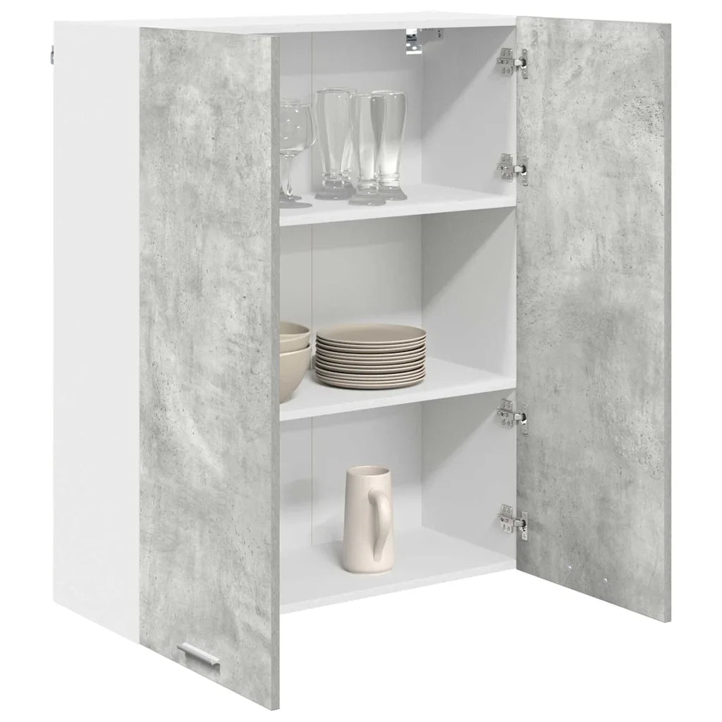 Armadio pensile con porta Grigio cemento 80 x 31 x 100 cm 884365