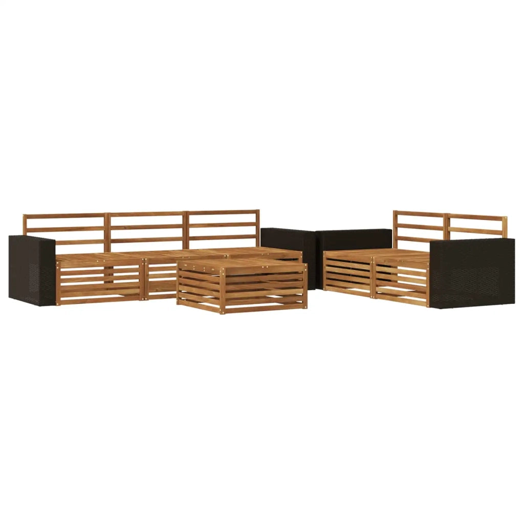 Set di divani da esterno 6 pcs Naturale 3383032