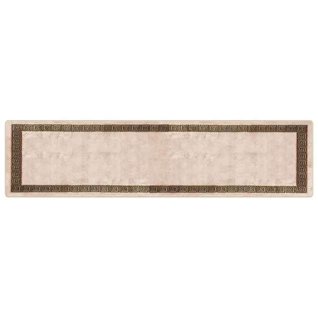 Runner Tappeto MARSA Nero 100 x 400 cm Poliestere e PVC