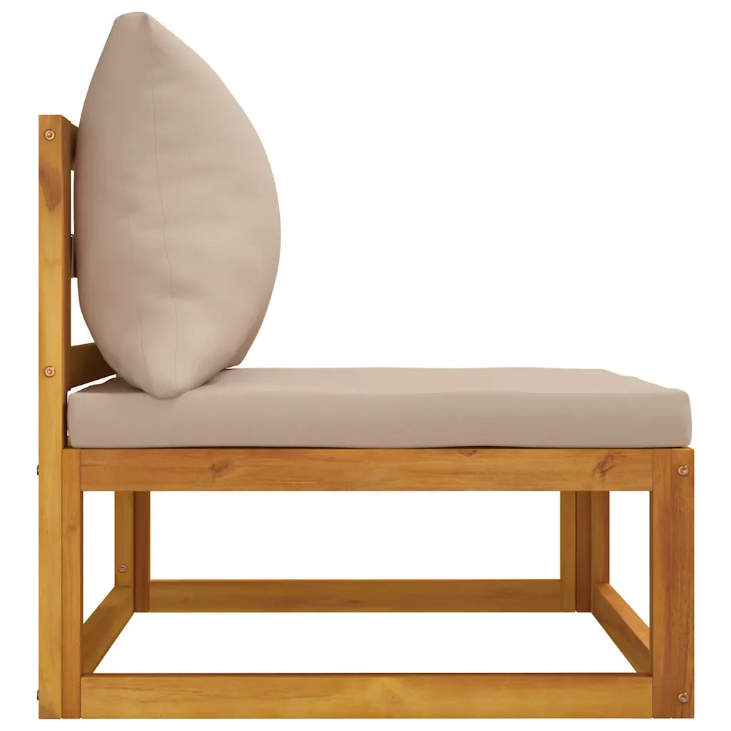 Salotto da Giardino-Set Mobili da Giardino 3pz con Cuscini Legno Massello di Acacia 451905