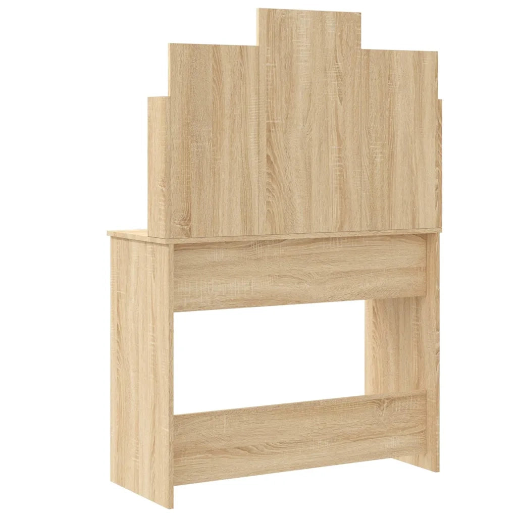 Toeletta con Luci LED Rovere Sonoma 96x40x142 cm 837894