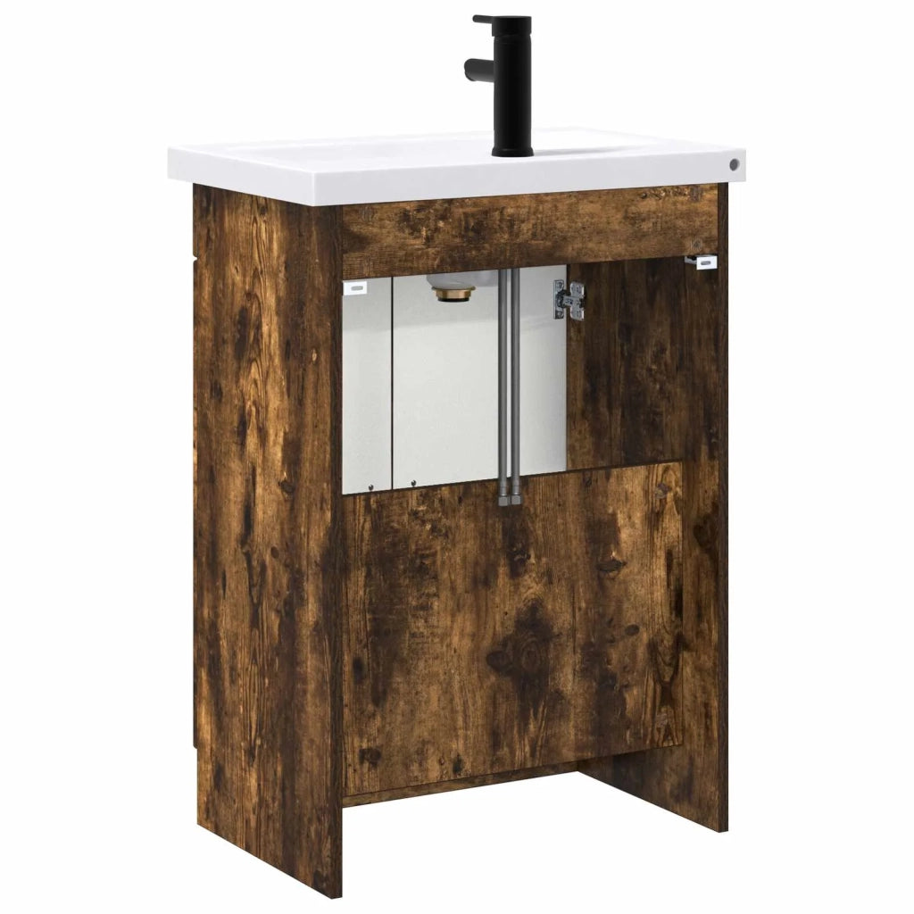 Set di mobili per il bagno Rovere Fumo 78,5 x 37,5 x 81 cm 3404199