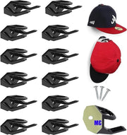 Haken per cappello autoadesivi - 12 pezzi organizzatore per cappello da appendere al muro - cappelli porta chiavi cuffie sciarpe