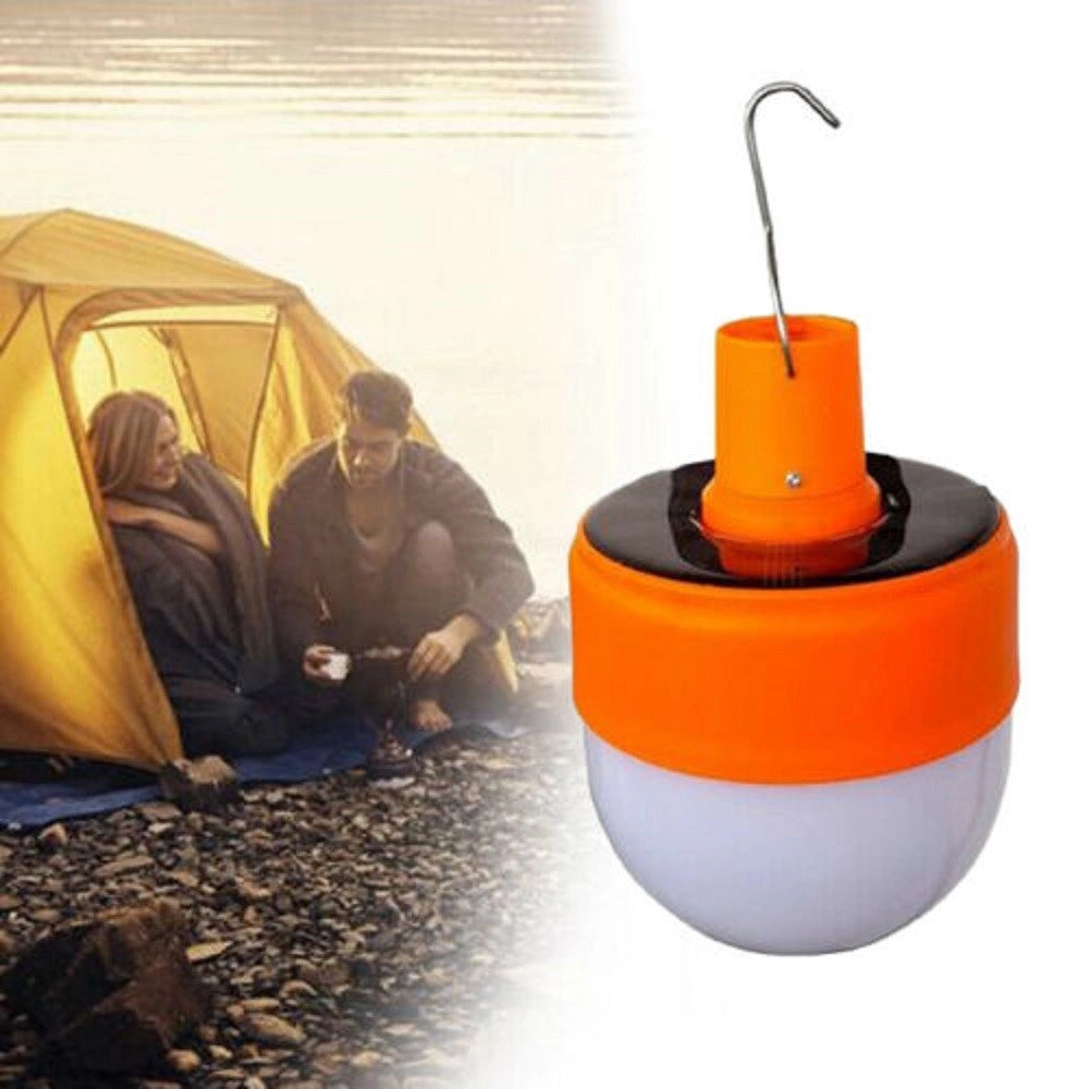 Trade Shop - Lampada Multifunzione Portatile Ricarica Solare Led Usb Lanterna Gancio Tx-9638 -