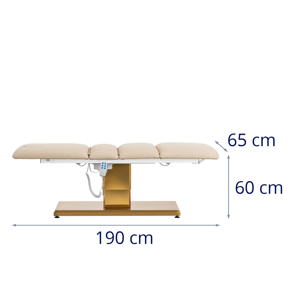 Poltrona estetica 300 watt 150 kg 190 x 65 x 60 cm beige oro 14_0008996