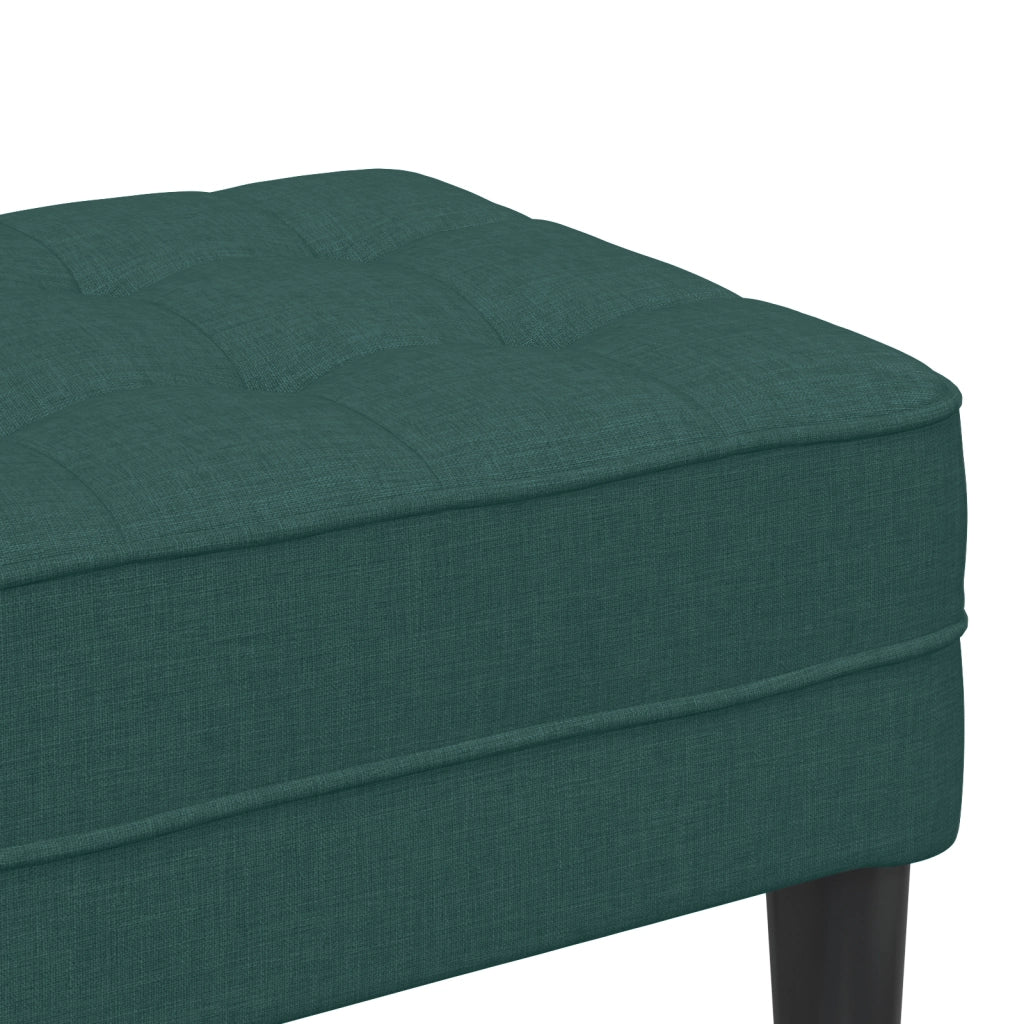 panchina  verde scuro 113x57x39 cm in tessuto