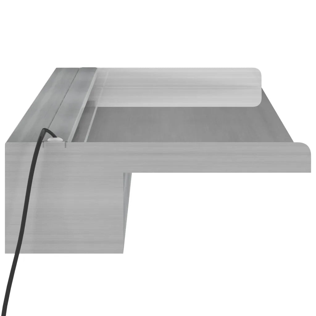 Sfioratore a Cascata con LED RGB Acciaio Inox 90 cm cod mxl 62502