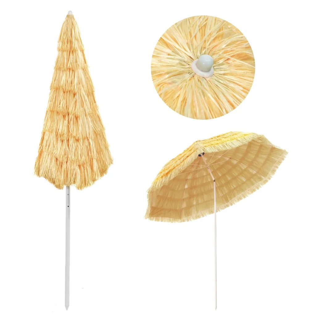 Ombrellone da Spiaggia 300 cm in Stile Hawaiano cod mxl 60439