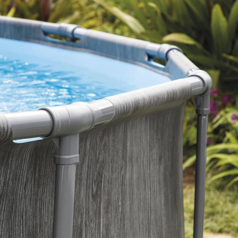 Piscina Prism Greywood 549x122 cm, con pompa filtro, scaletta, telo base, telo copertura
