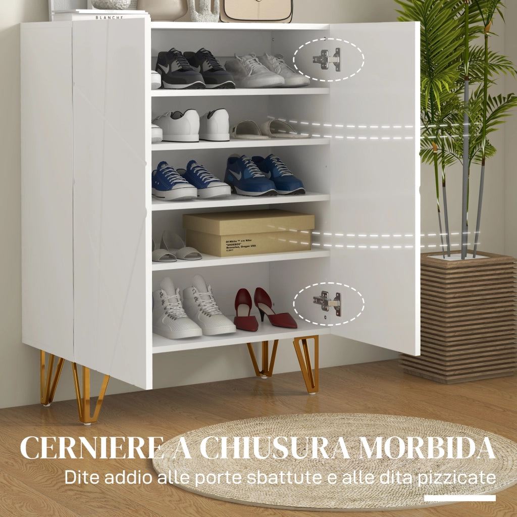 Scarpiera Moderna ¨C zephmum ¨C Bianco 72x31.5x95 cm