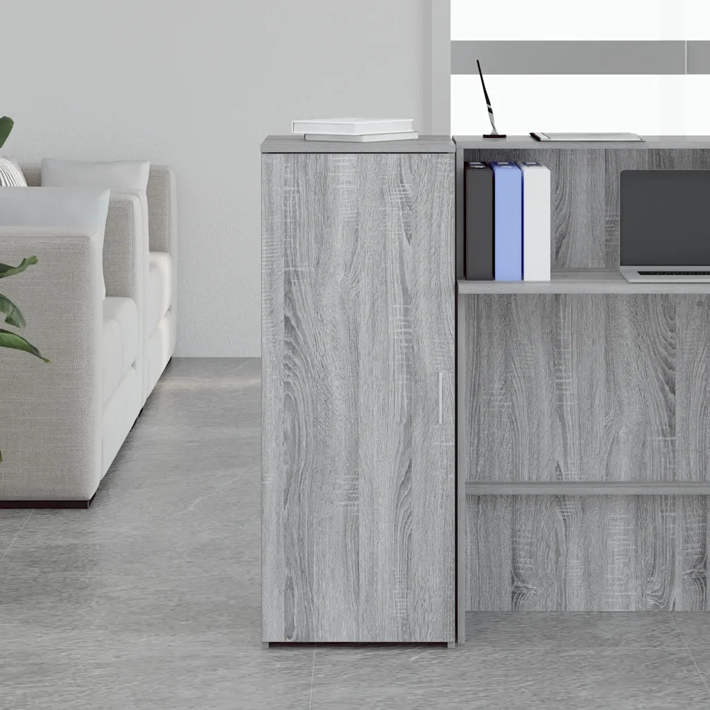 Mobile Portaoggetti Grigio Sonoma 40x45x103,5 cm in Truciolato