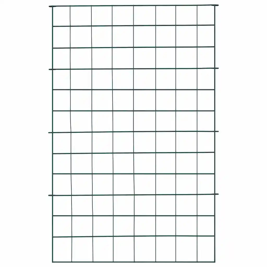 Set di Recinzione per Stagno 8 pcs Verde 50 x 80 cm Acciaio