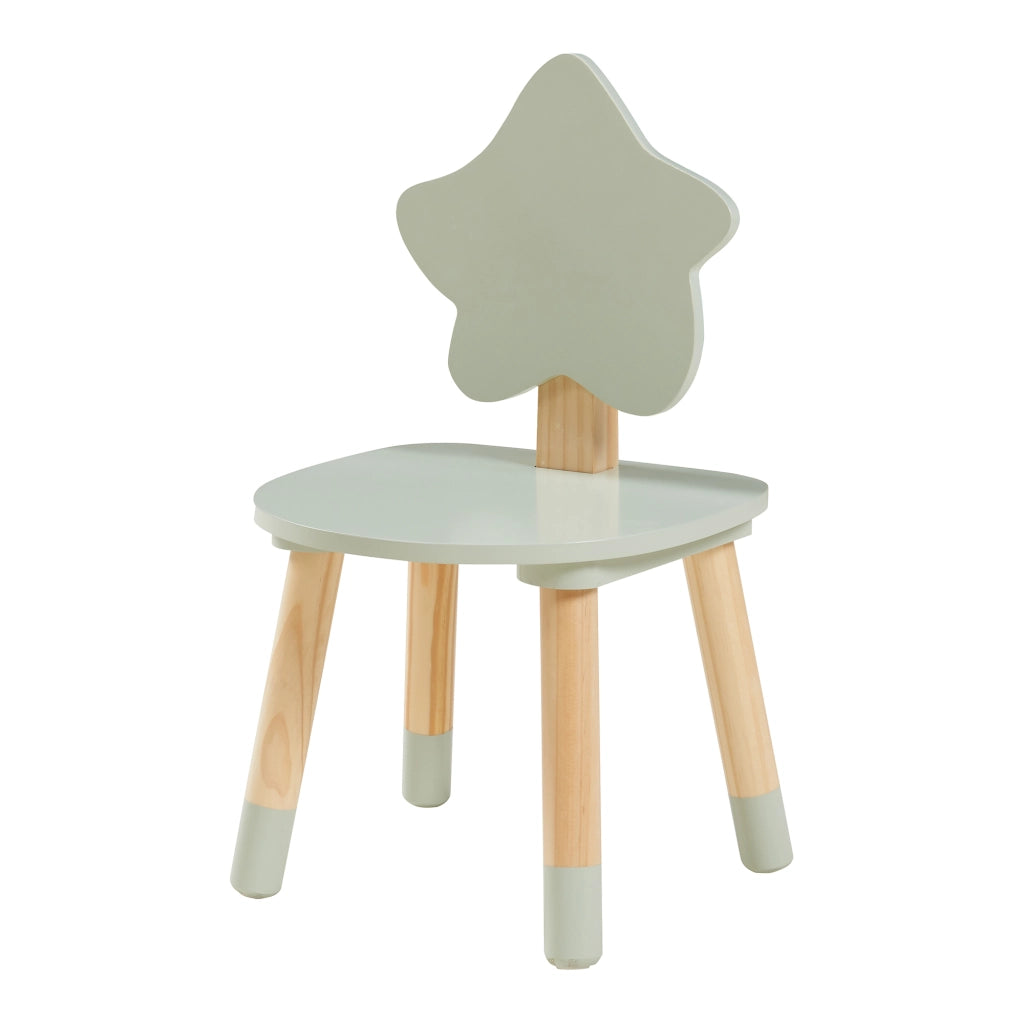 Set Lallega di 2 Mobili per Cameretta Scrivania e Sedia - Verde Menta/Naturale [en.casa]