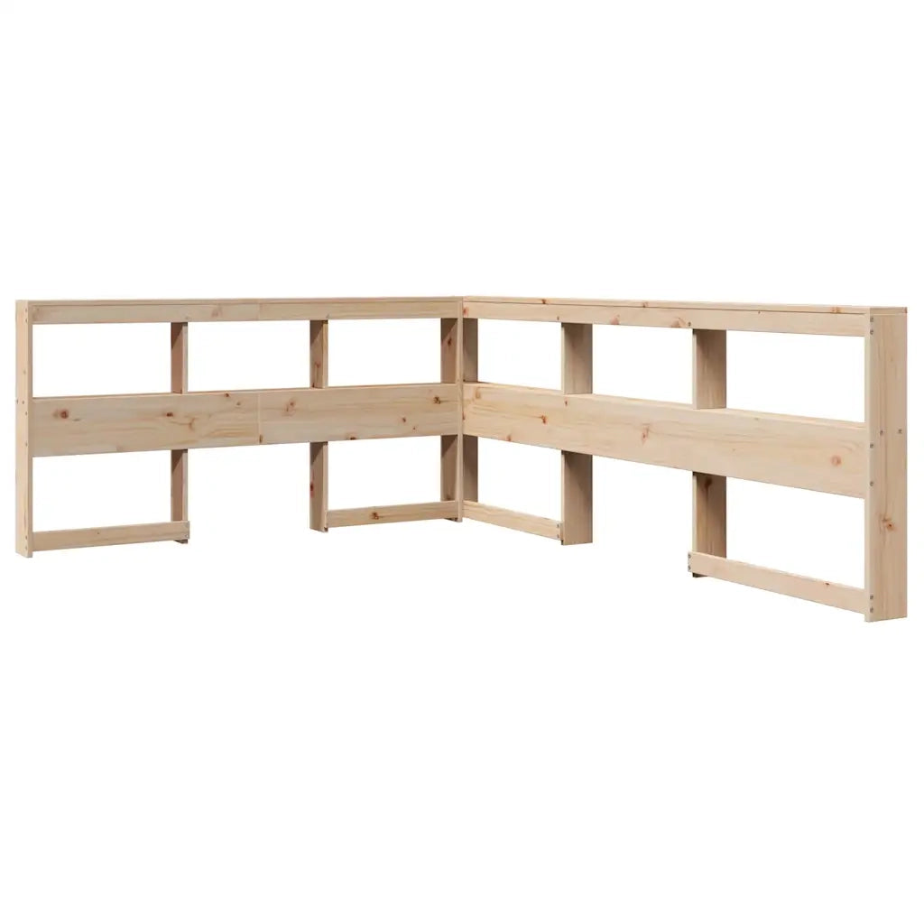 Letto Libreria senza Materasso-Struttura Letto contenitore 160x200 cm in Legno di Pino 412737