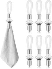 Clip per asciugamano con fiore, 6 pezzi, clip per asciugamano per appendere, clip per appendere asciugamani, clip per asciugamano per cucina, bagno, casa
