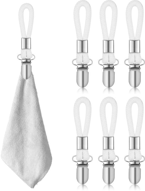 Clip per asciugamano con fiore, 6 pezzi, clip per asciugamano per appendere, clip per appendere asciugamani, clip per asciugamano per cucina, bagno, casa