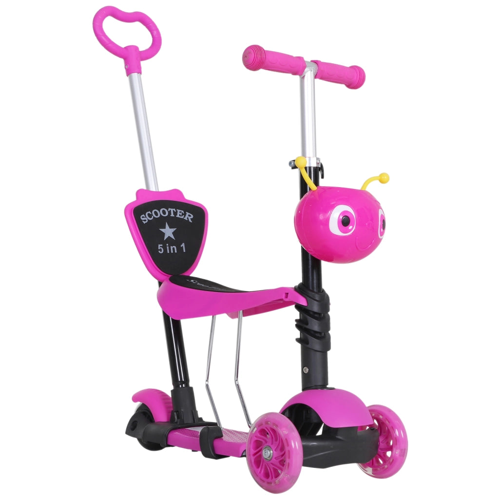 Monopattino per Bambini 3 Ruote con Sedile e Maniglione ¨C zephmum ¨C Altezza Regolabile