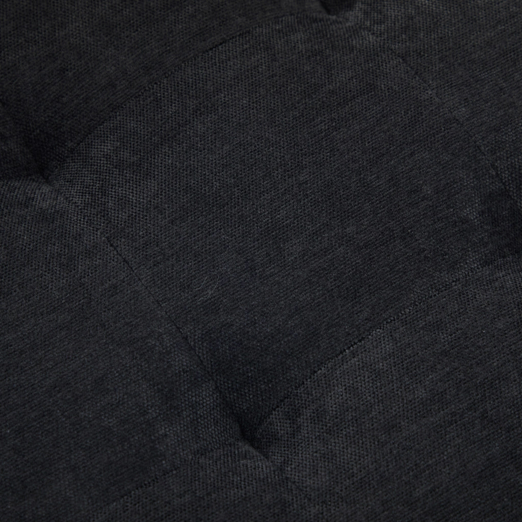 Sedia girevole 43x50x77 cm a 360° in ciniglia nera