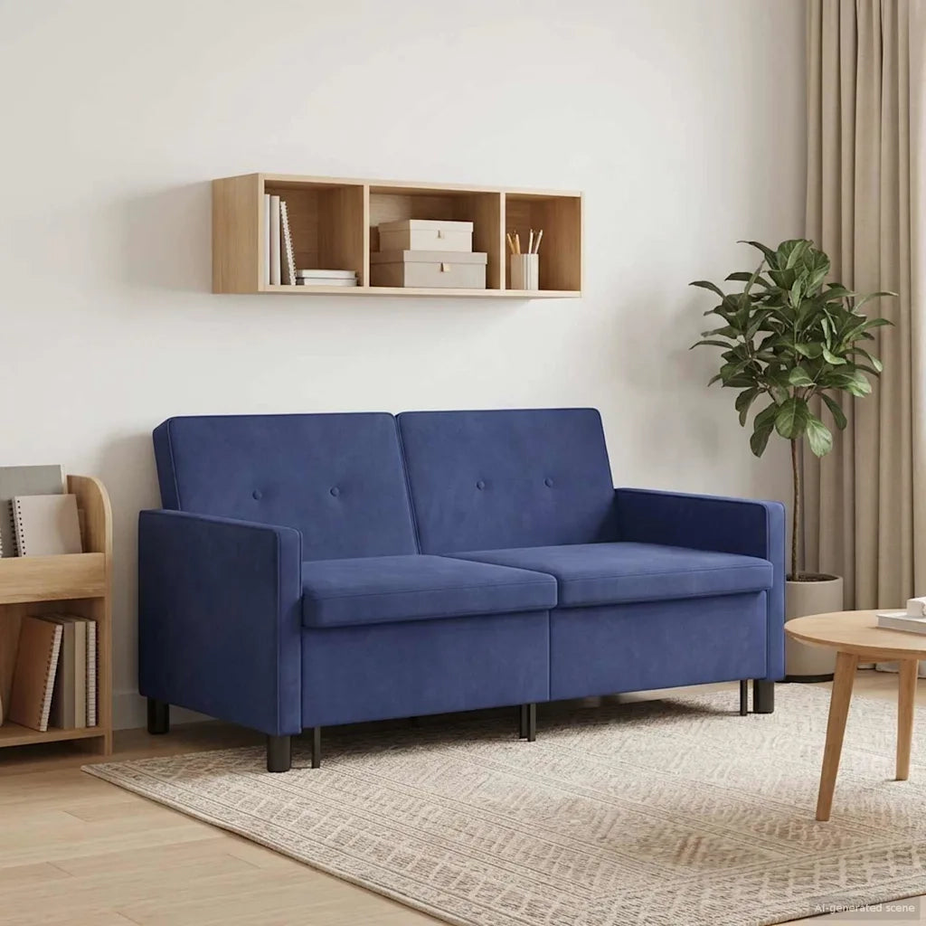 Divano letto | Sof¨¤ letto | Letto singolo Blu Polizia Tessuto