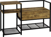 Rack di scarpe - Ripostiglio di scarpe - Cassetto per scarpe - Cassetto per calzature - Marrone - Nero - 2 Livelli