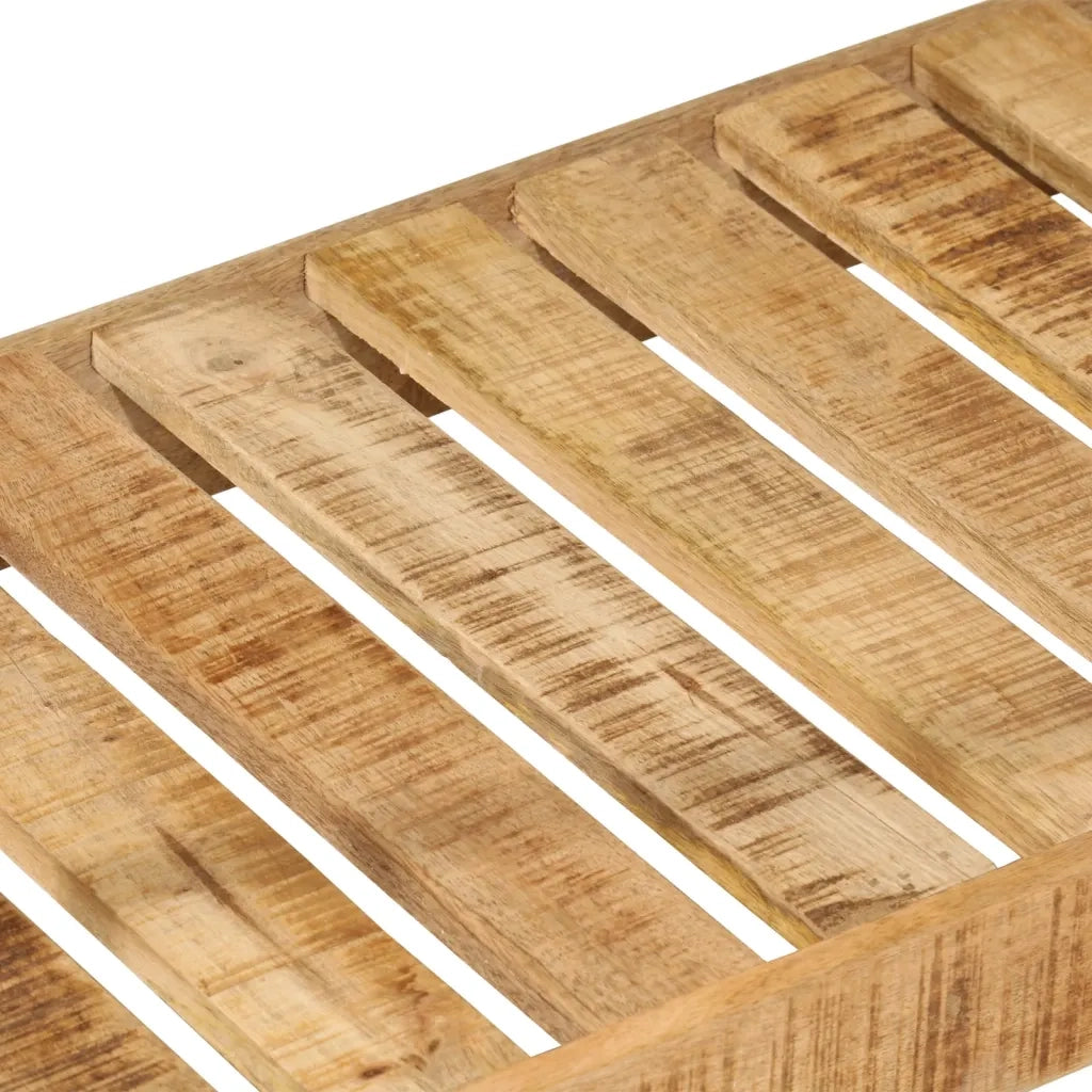 Appendiabiti con Ruote 90x35x190cm Legno Massello Mango e Ferro CFW7923966