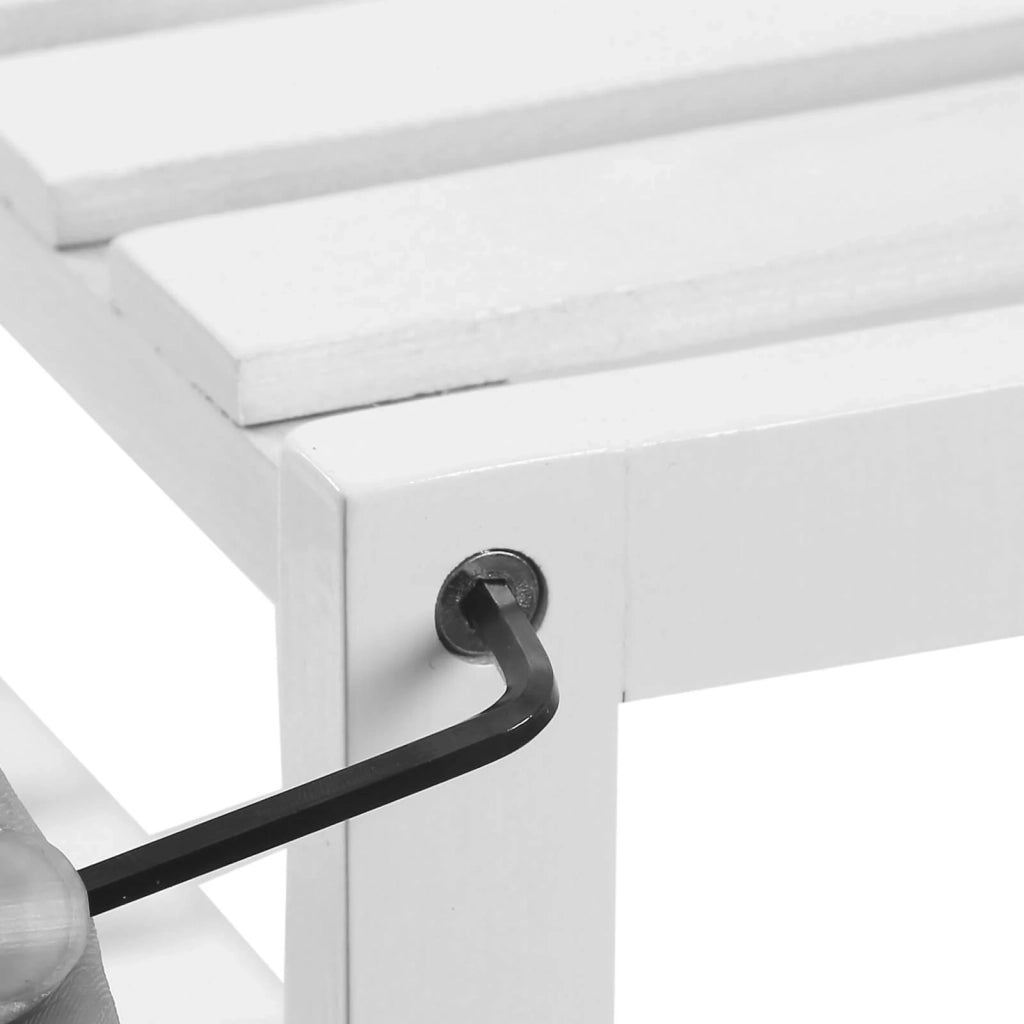 Mensola in bambù mobile contenitore mensola da parete per bagno soggiorno corridoio ingresso dimensioni 60 x 15 x 54 cm bianco 12_0005752