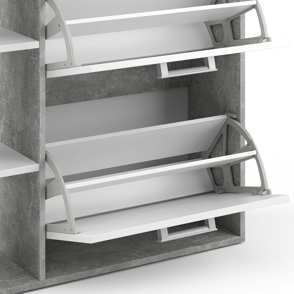 Vicco Scarpiera da ingresso Calcestruzzo 24.5 x 90 cm