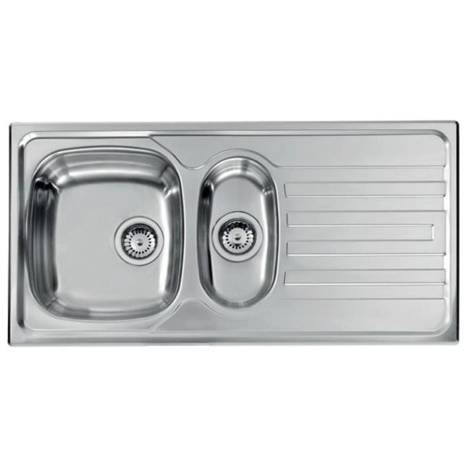 CM Nihal 100x50 2V Lavello ad incasso Rettangolare Acciaio inossidabile