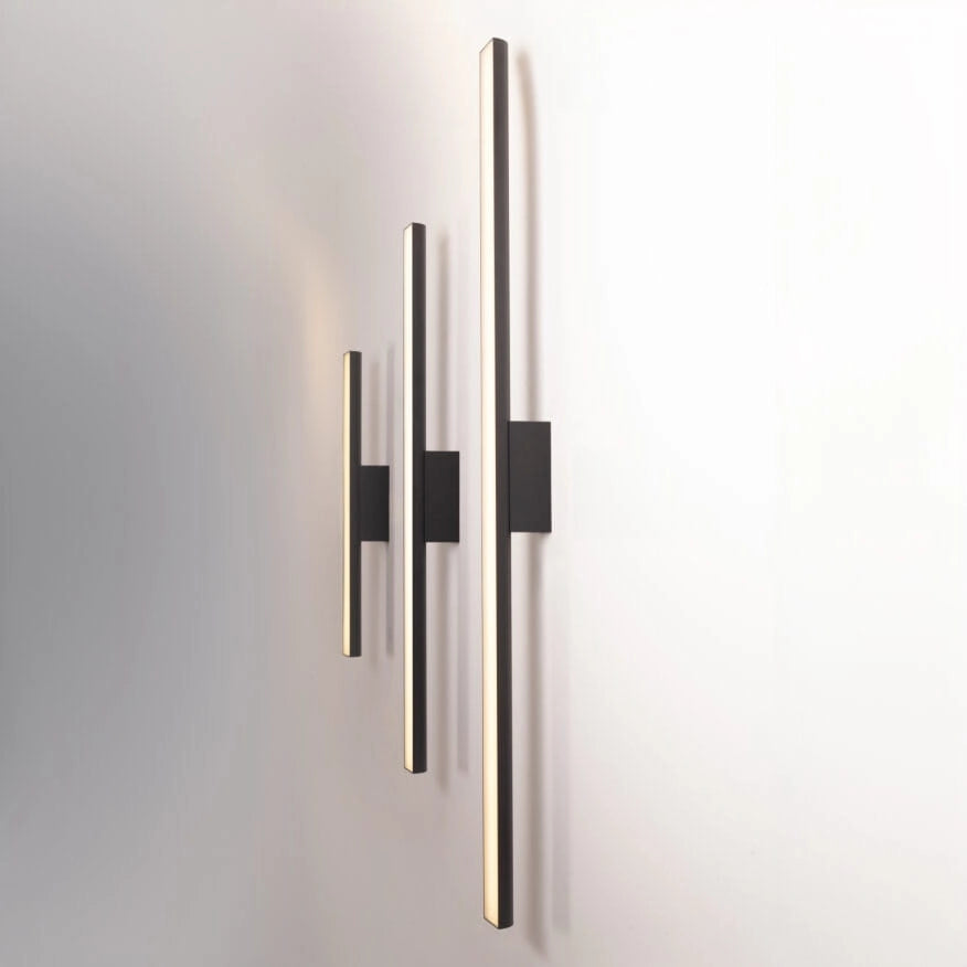 Plafoniera/applique LED TAMPA Maxlight nera 60cm 6W IP44