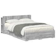 Telaio del letto con storage Sonoma grigio 160 x 200 cm 3433782