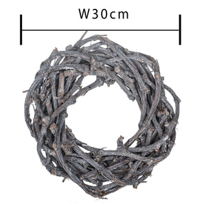 Set 3 Corone Intrecciata di Willow Larghezza 30 cm