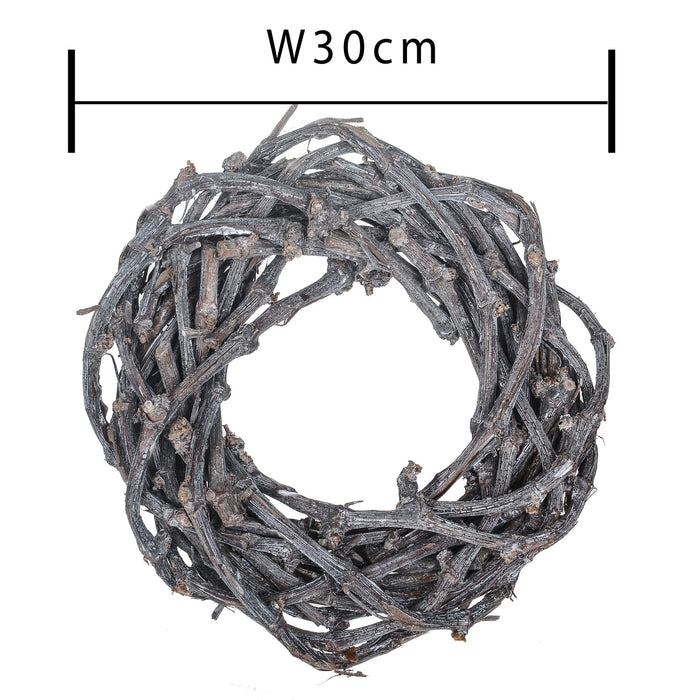 Set 3 Corone Intrecciata di Willow Larghezza 30 cm