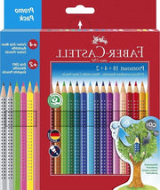 Set di matite colorate a 24 pezzi a forma di triangolo, ondeggiante, inclusi 4 colori neon e 2 matite, adatto per bambini e adulti