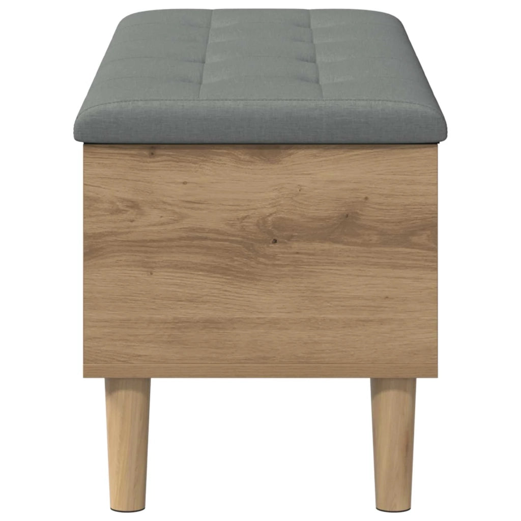 Panchina con Cuscino Rovere Artigianale 102 x 42 x 46 cm 8017750