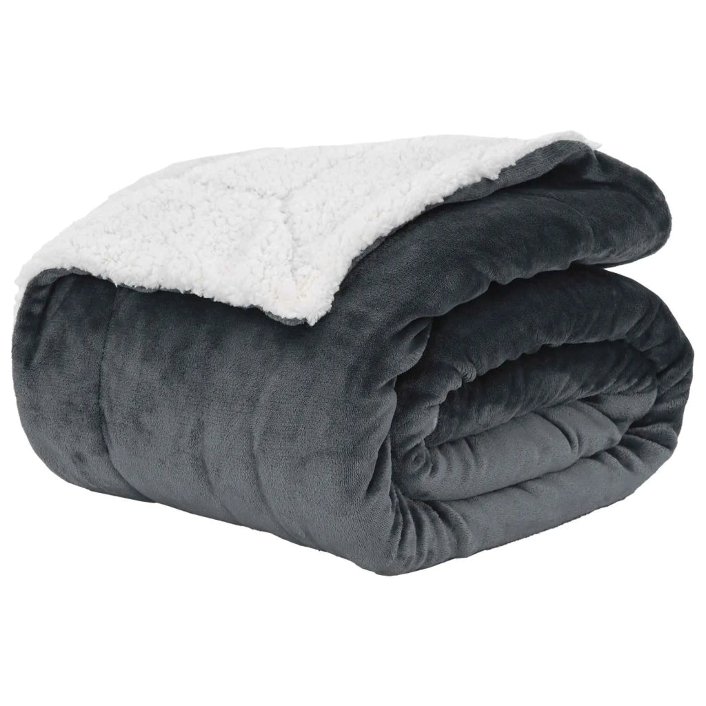 Coperta Grigio scuro 130 x 150 cm Panno 42016981