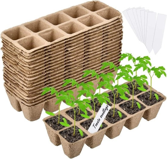 Paccottiglie per semi biodegradabili - 20 pezzi - Adatte per giardinaggio