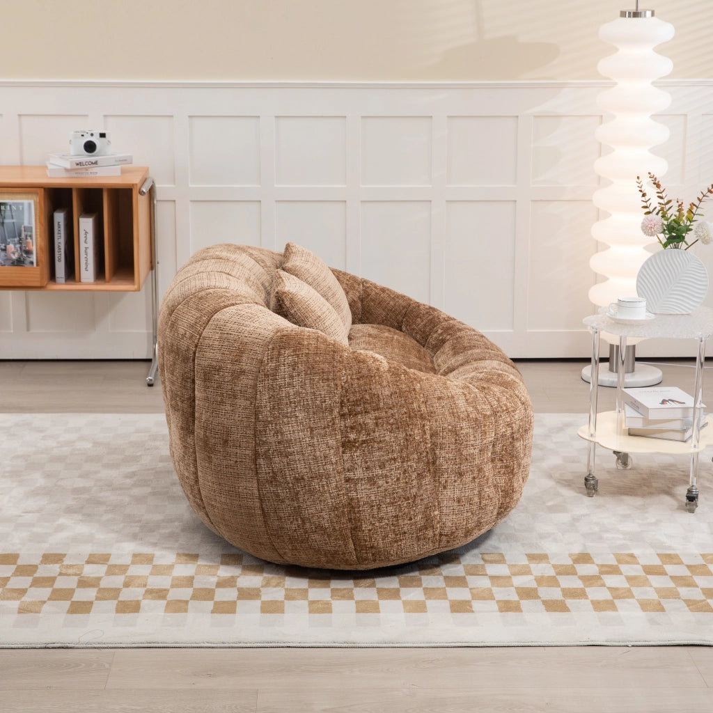 DIVANO Lazy 150x95x63 cm Chenille Caffè