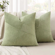 Cuscini di design moderno - Set di 2 - Velluto - 45x45 cm