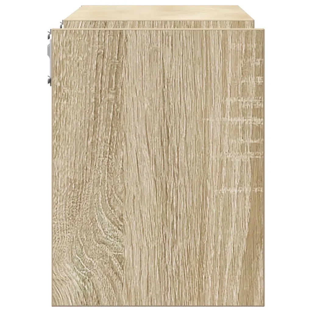Mensole a Muro 2 pz-Set di 2 Scaffale a parete Rovere Sonoma 100x15x20 cm Legno Multistrato