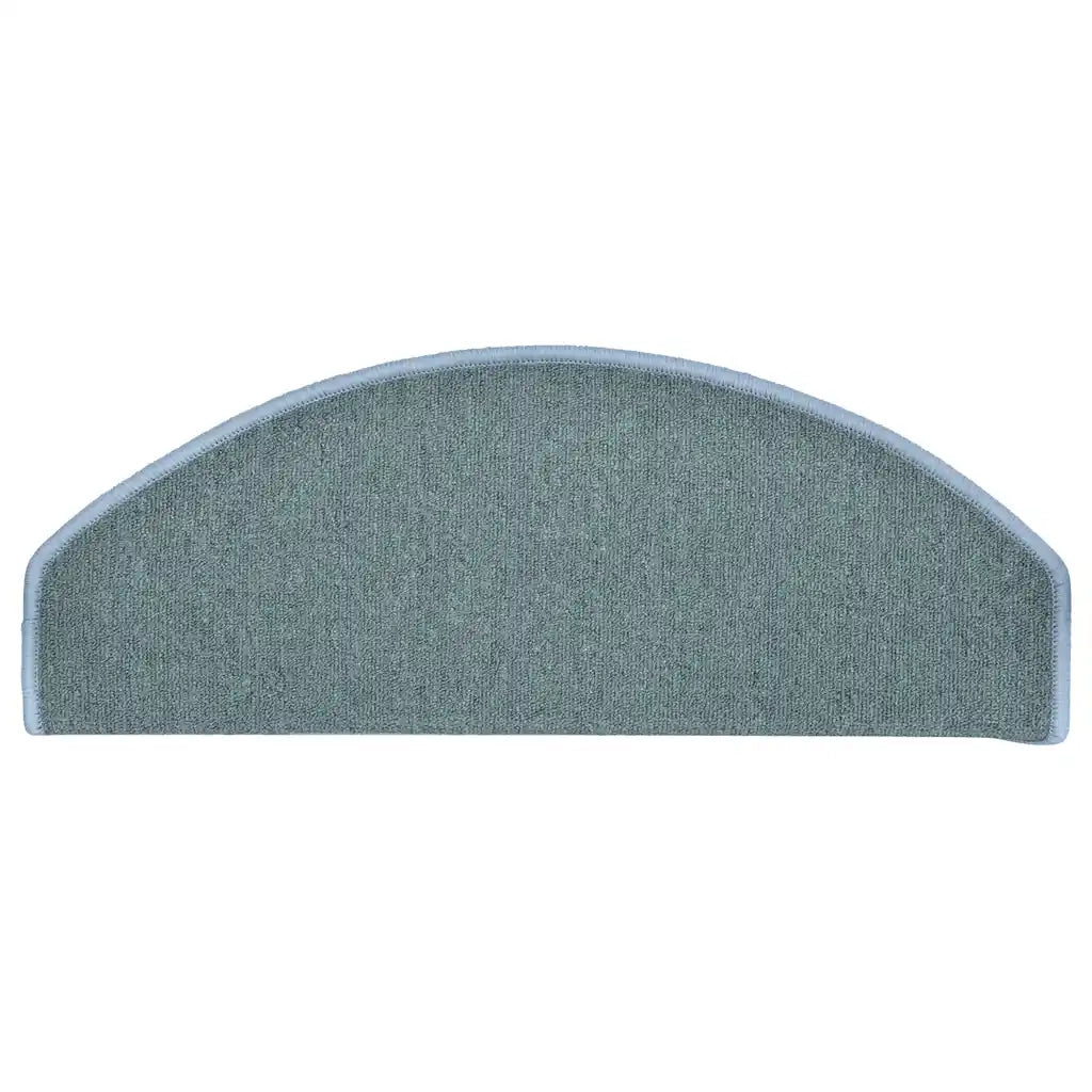 Tappetini per scale 15 pz 65x24x4 cm Blu mare Semicircolari Grandi 322363