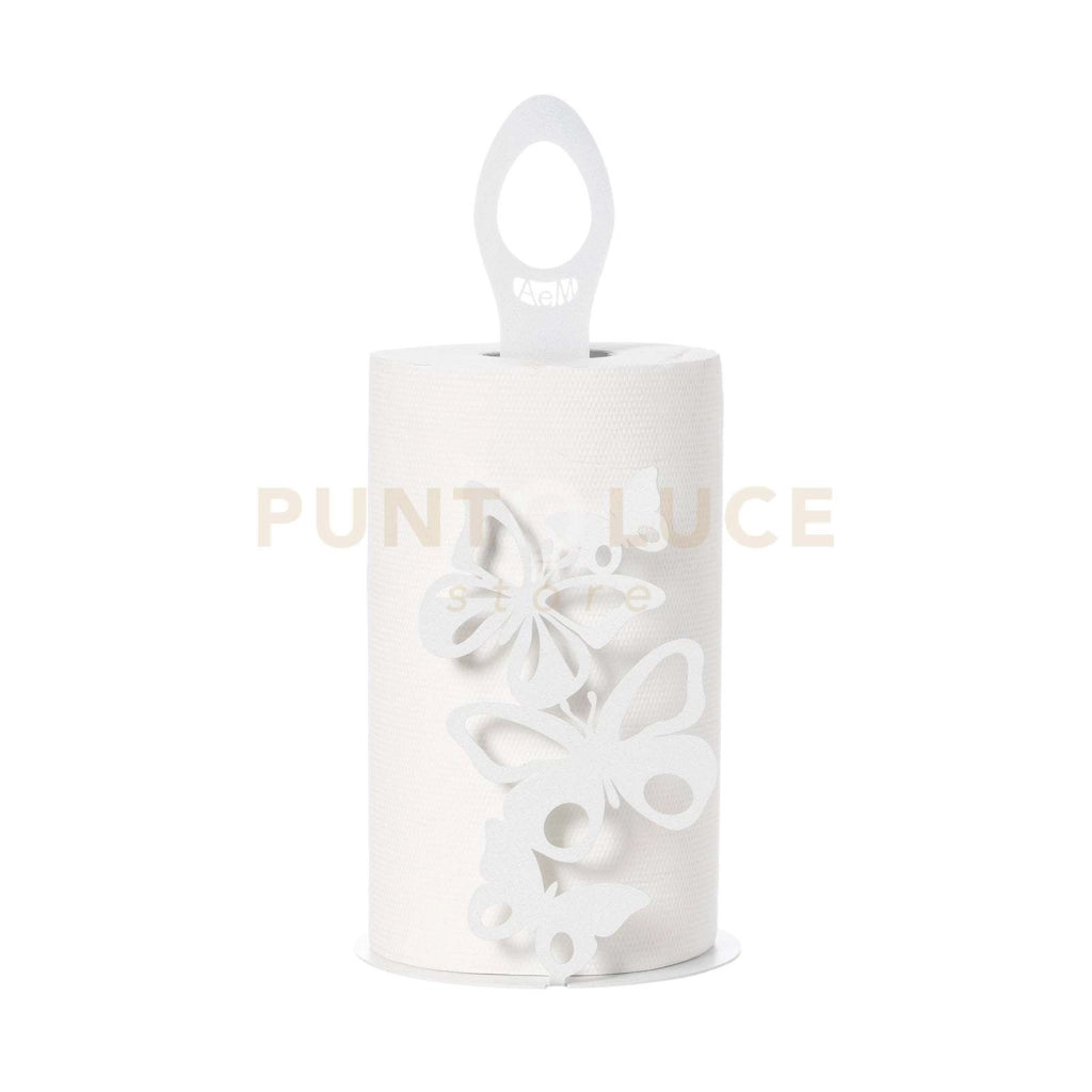 Porta rotoli Farfalloso Bianco marmo