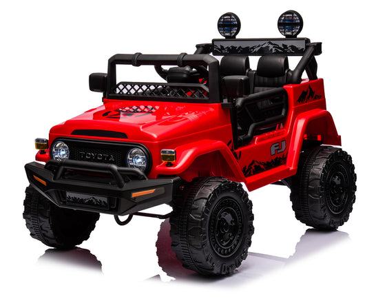 Macchina Elettrica per Bambini 12V Toyota Cruiser Rossa