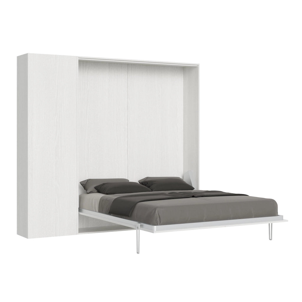 Letto Matrimoniale a Scomparsa Salvaspazio Kentaro H210 cm Bianco